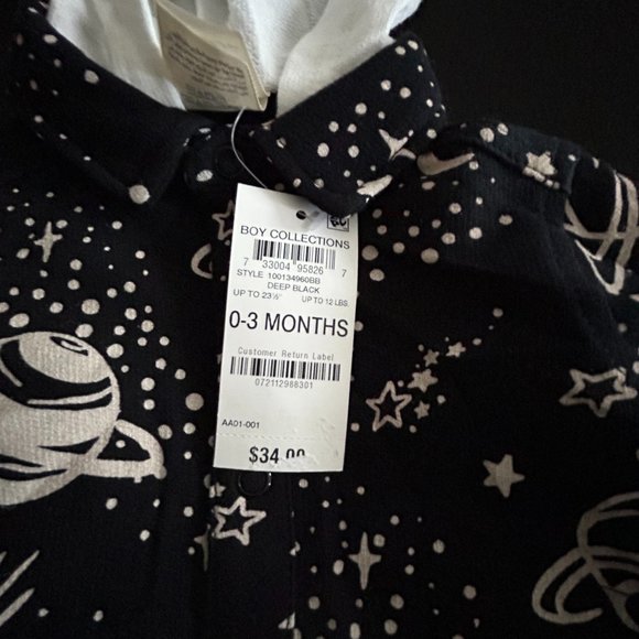 FIRST IMPRESSIONS BOYS DEEP BLACK OUTER SPACE 2-PC SET - Picture 9 of 11